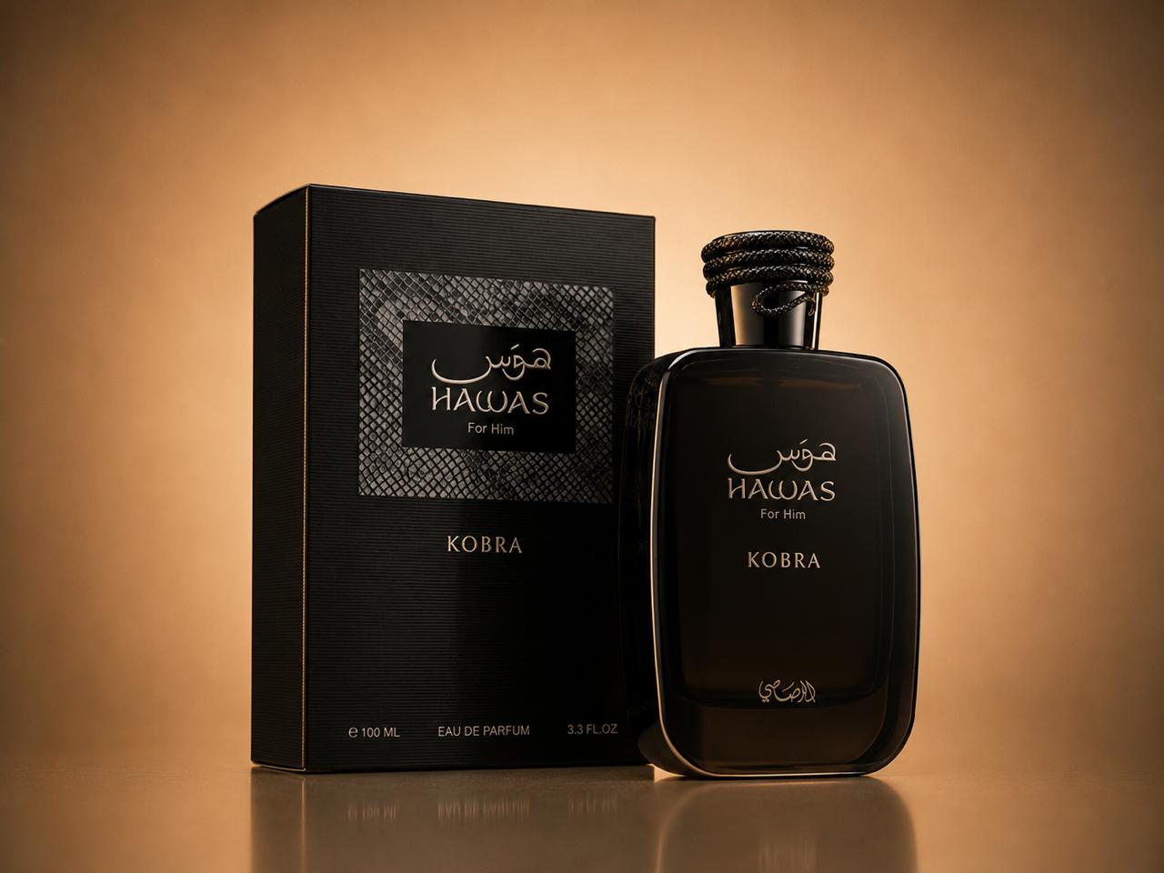 PERFUME RASASI HAWAS KOBRA EDP (M) - 100ml na Pod Bah