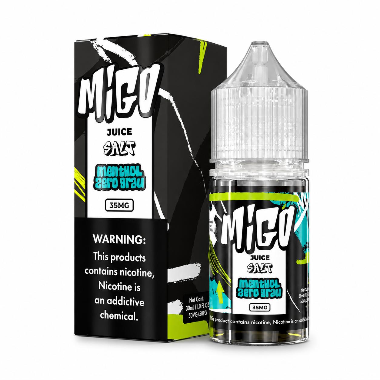 JUICE MIGO MENTHOL ZERO GRAU 30ML/35MG na Pod Bah